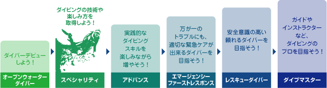 ダイビングの技術や楽しみ方を取得しよう! スペシャリティコース